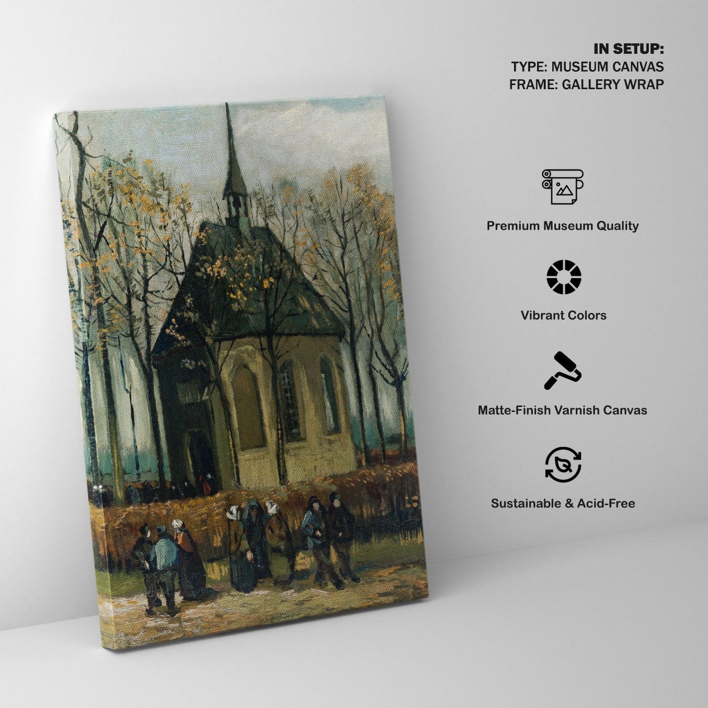 Congregation, Vincent Van Gogh Painting