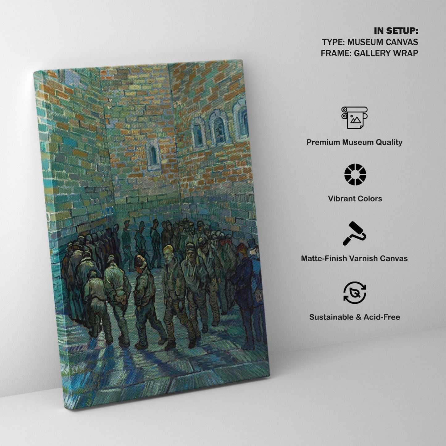 Prisoners Exercising, Vincent Van Gogh Painting