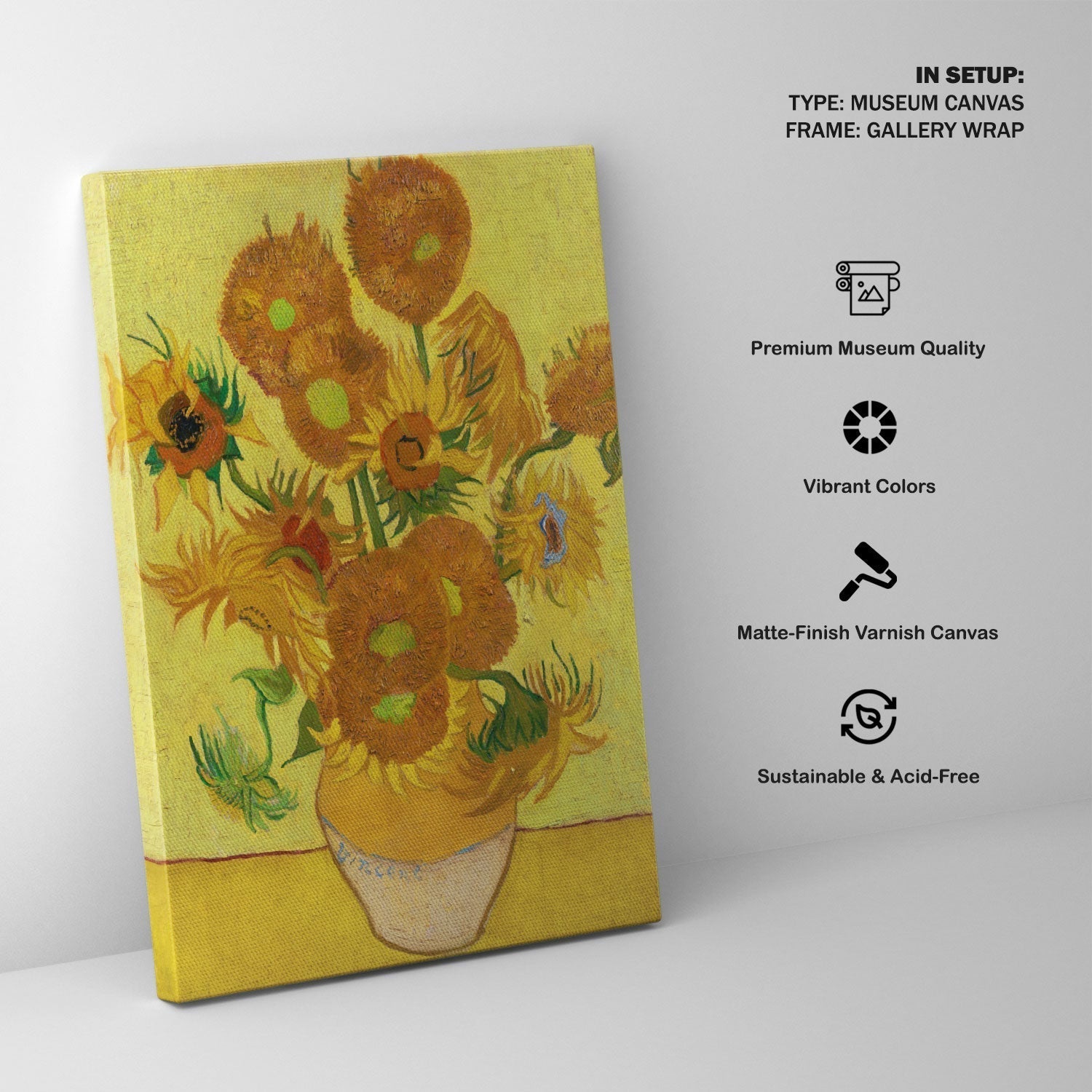 Sunflowers, Vincent Van Gogh Painting