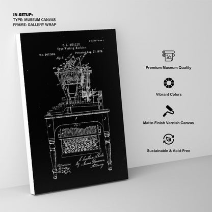 Qwerty keyboard, Blueprint Patent Art