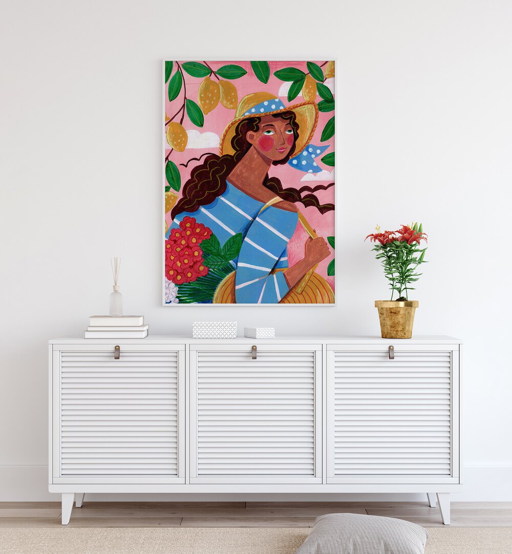 WOMAN IN ITALY  , PORTRAITS & FIGURATIVE ILLUSTRATIONS