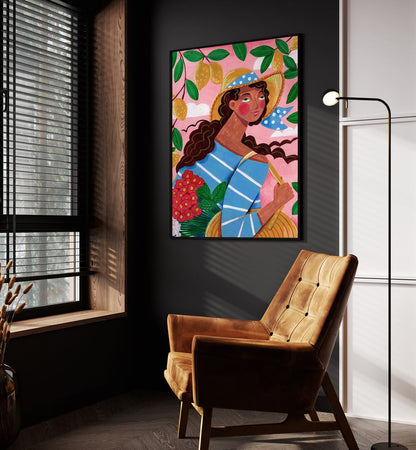 WOMAN IN ITALY  , PORTRAITS & FIGURATIVE ILLUSTRATIONS