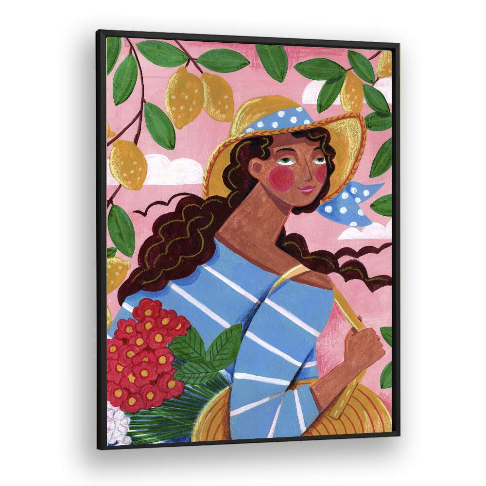 Vibrant portrait of a woman in Italy, celebrating culture and beauty, featured in Caroline Bonne Muller's collection.