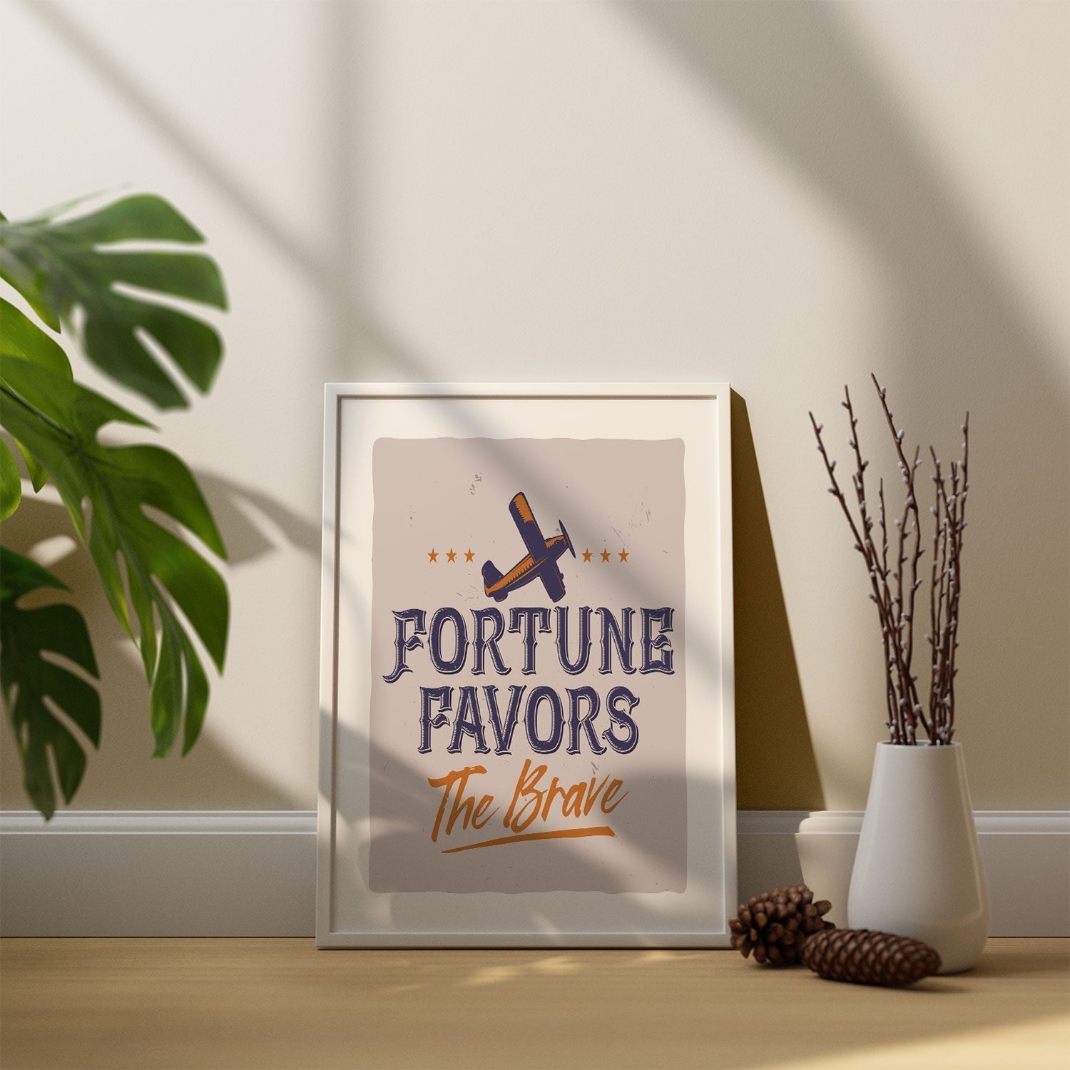 Fortune Favours the Brave, Inspirational poster
