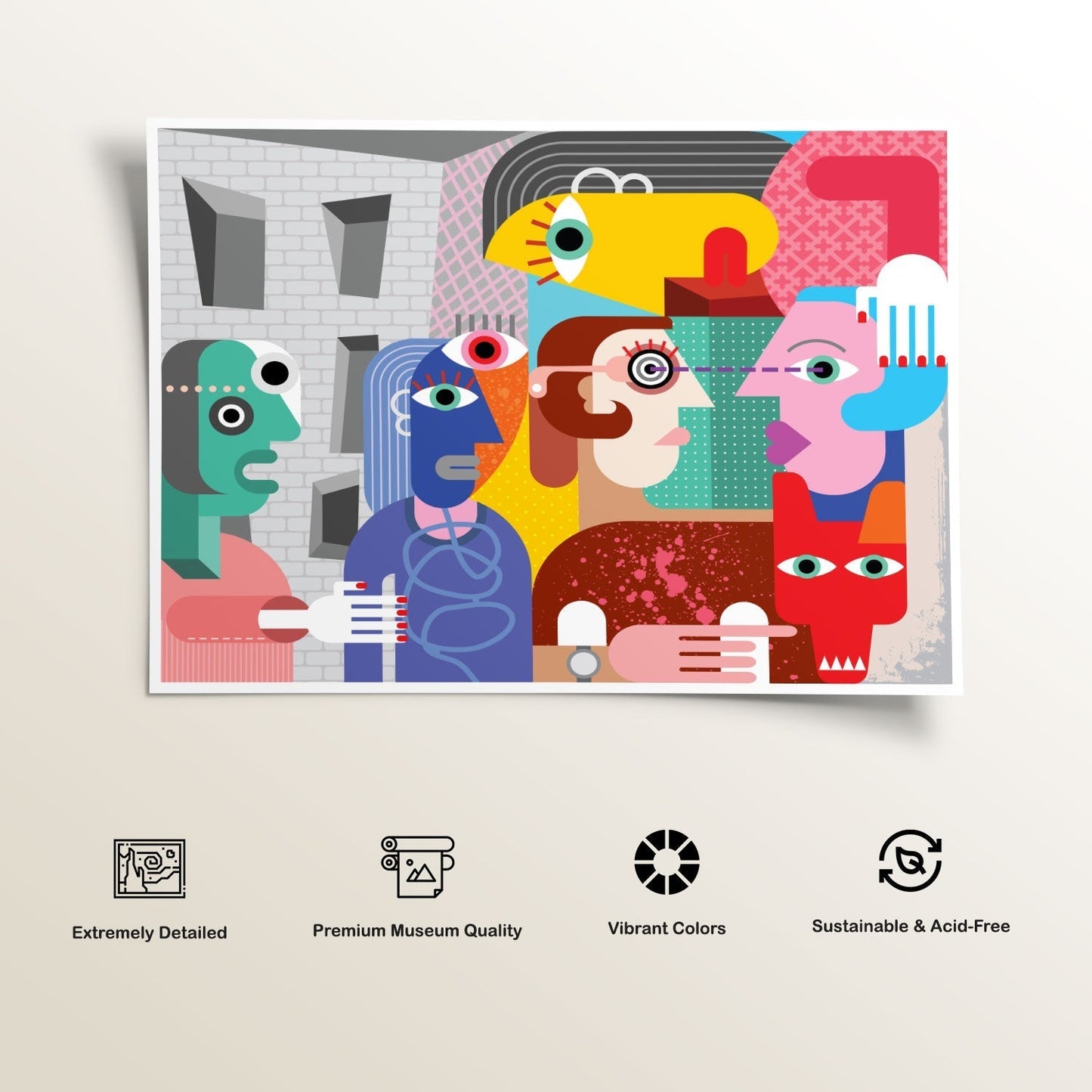 Abstract People, Picasso Painting