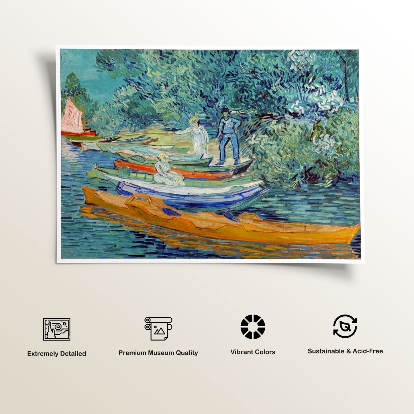 Bank of the Oise at Auvers, Van Gogh Painting