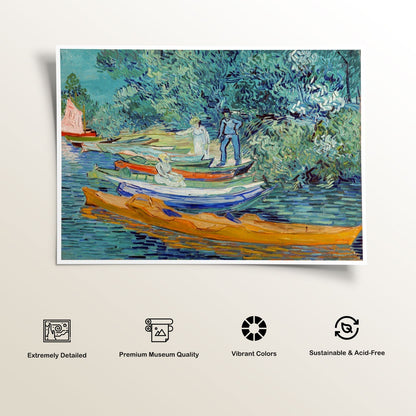 Bank of the Oise at Auvers, Van Gogh Painting