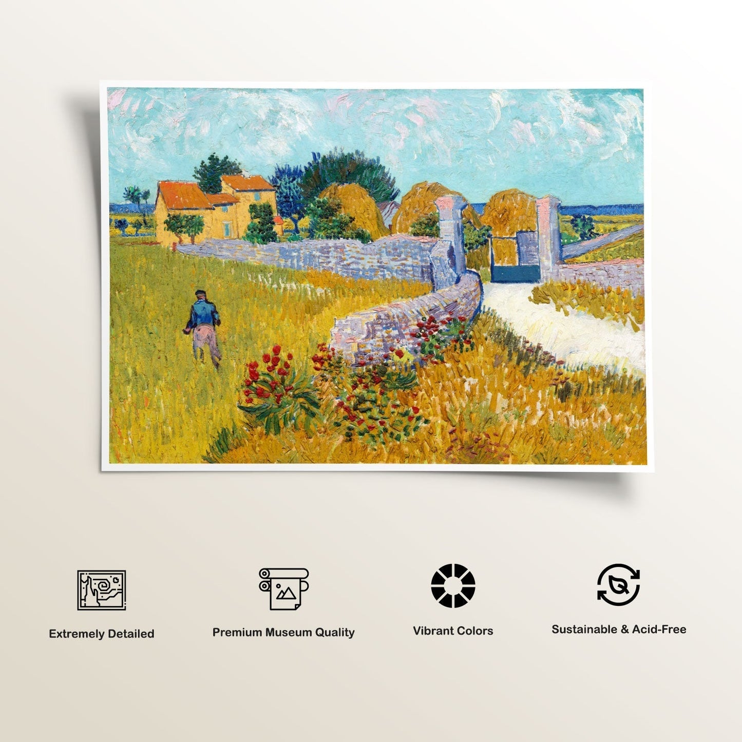 Farmhouse in Provence, Van Gogh Painting