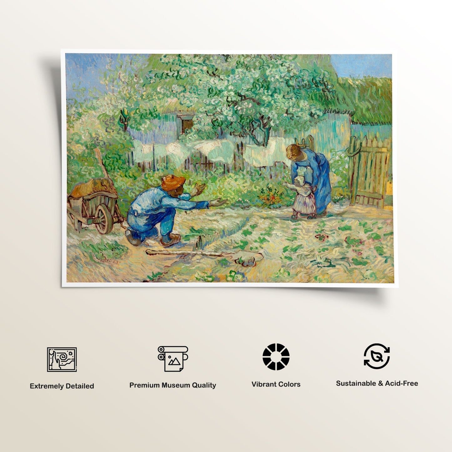 First Steps after Millet, Van Gogh Painting