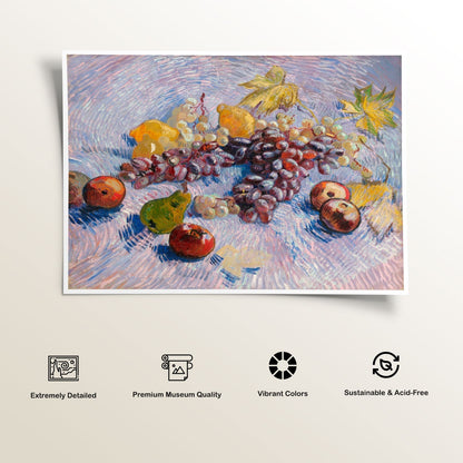 Grapes Lemons Pears and Apples, Van Gogh Painting