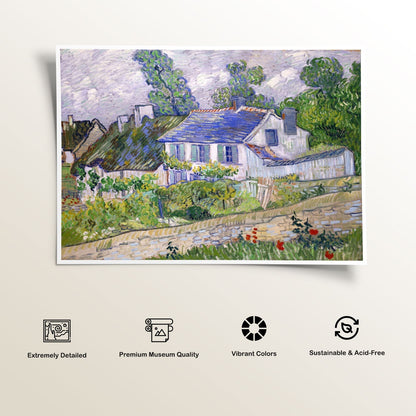 Houses at Auvers, Van Gogh Painting