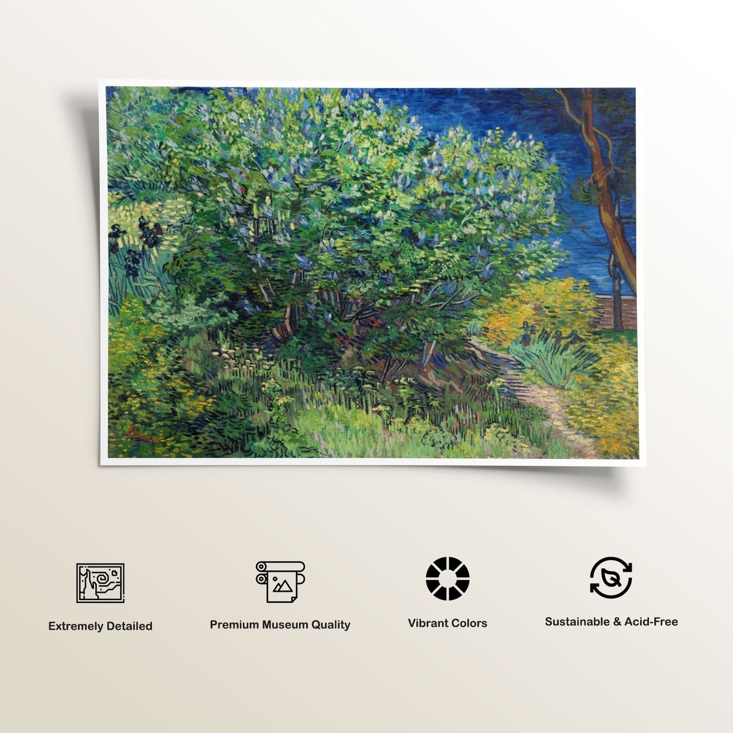 Lilac Bush Van Gogh, Van Gogh Painting