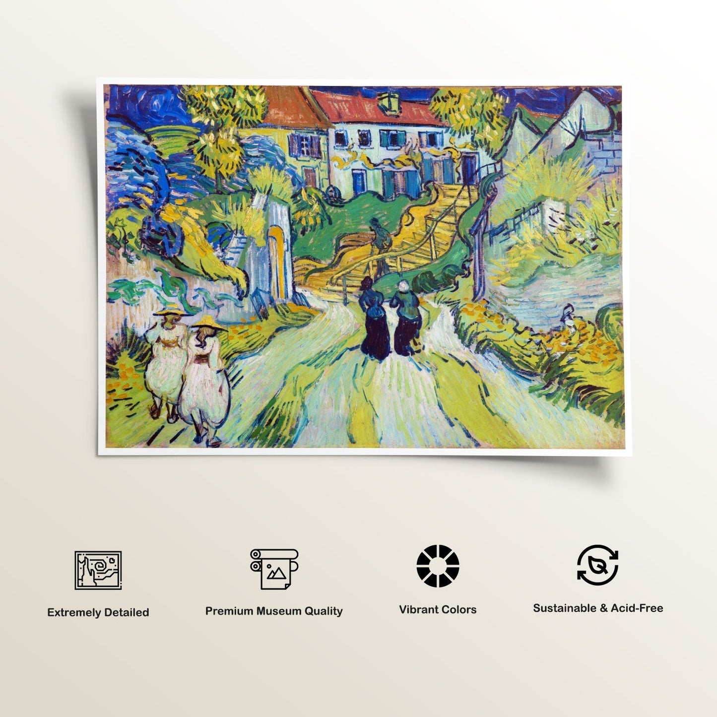 Stairway at Auvers, Van Gogh Painting