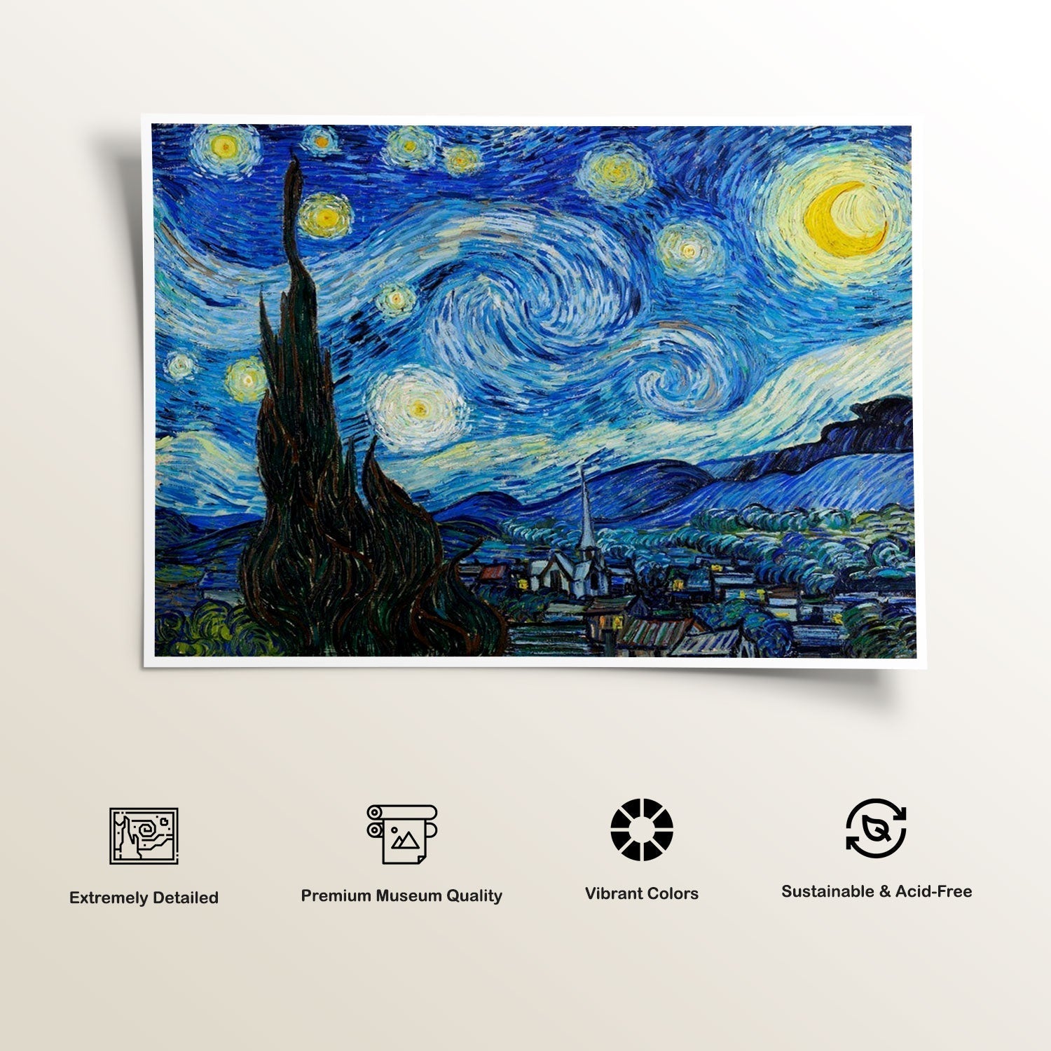 Starry Night, Van Gogh Painting