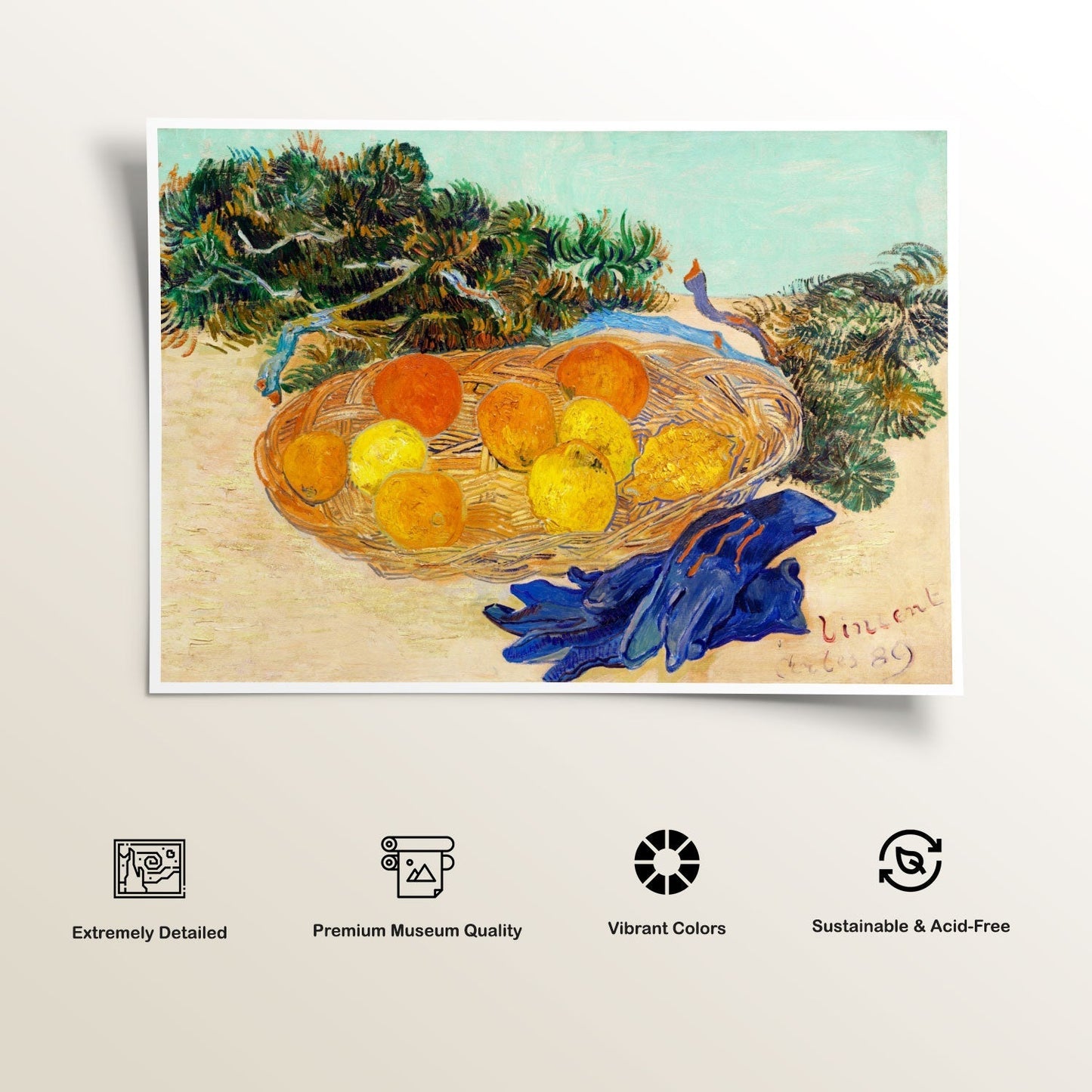 Still Life of Oranges and Lemons, Van Gogh Painting
