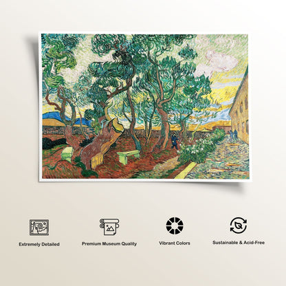 The Garden of Saint Paul Hospital, Van Gogh Painting