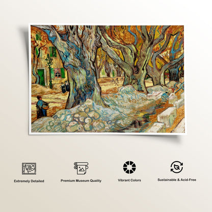 The Large Plane Trees, Van Gogh Painting