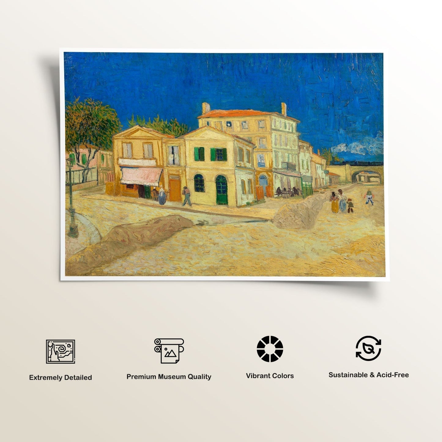 The yellow house, Van Gogh Painting
