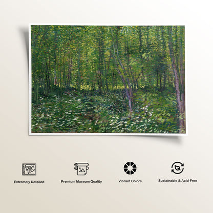Trees and Undergrowth, Van Gogh Painting