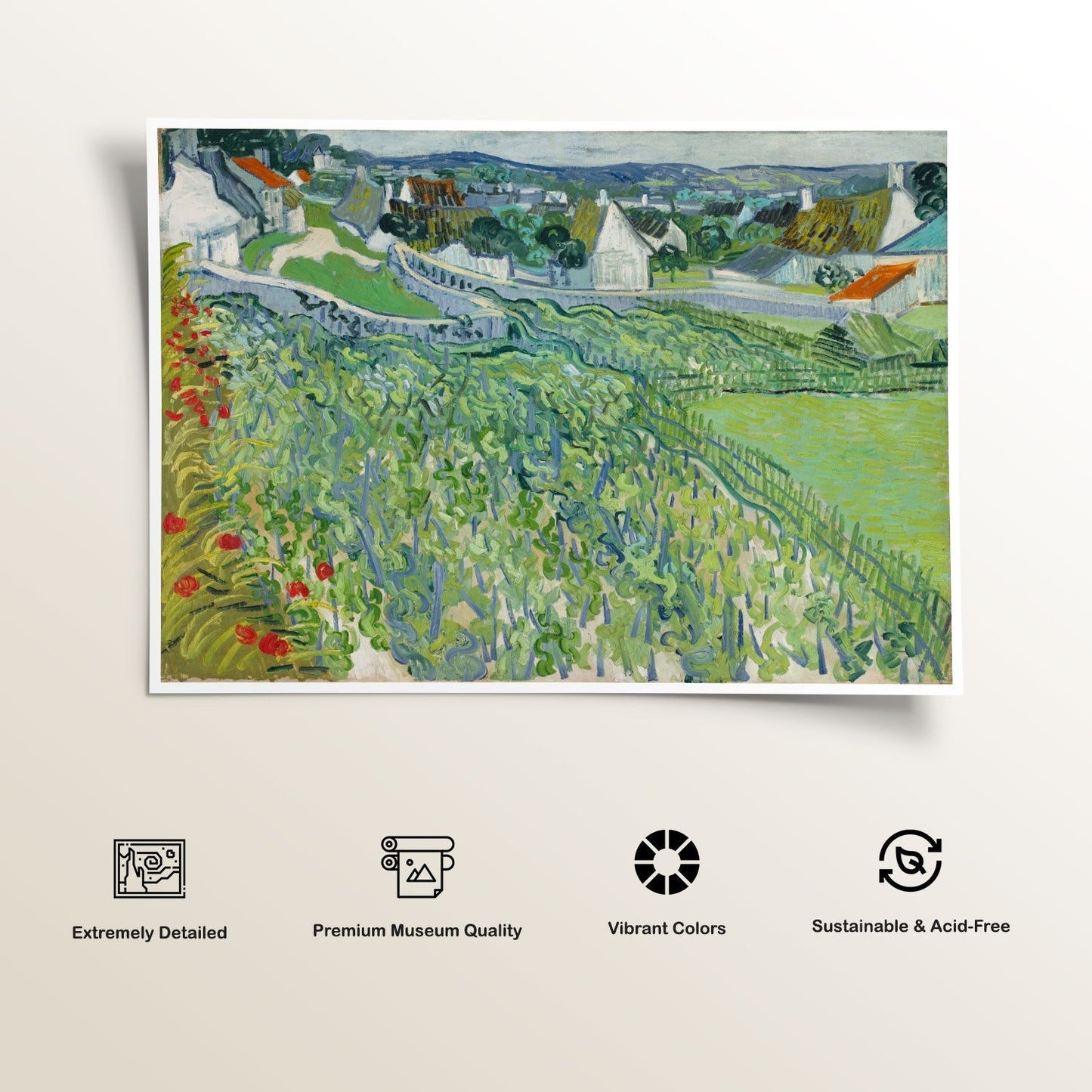 Vineyards, Van Gogh Painting