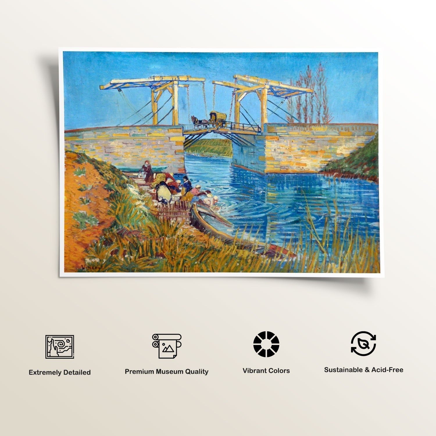 he Langlois Bridge at Arles, Van Gogh Painting