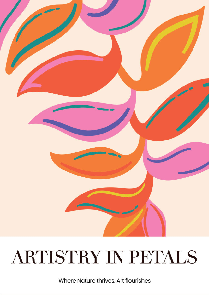 Vivid Petal Patterns Celebrating Nature’s Vibrant Palette Wall Poster
