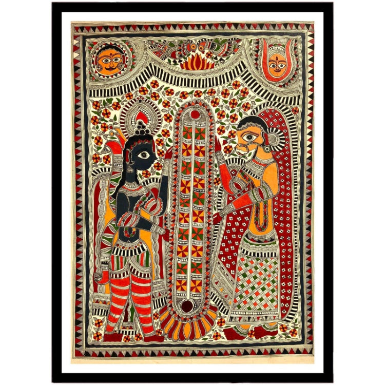 Rama Sita Madhubani Painting, Art