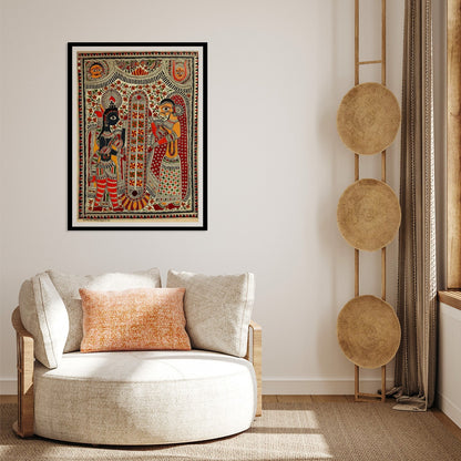 Rama Sita Madhubani Painting, Art