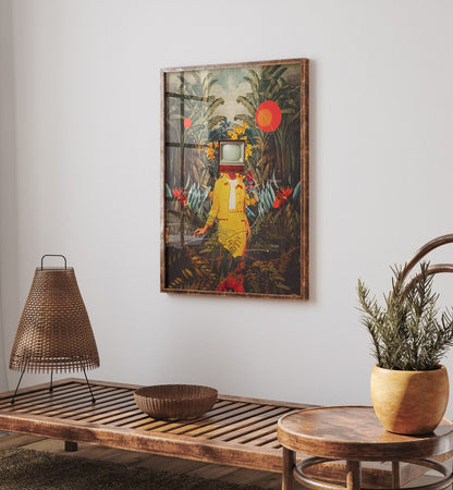SHE CAME FROM THE WILDERNESS , SURREAL ART PRINTS