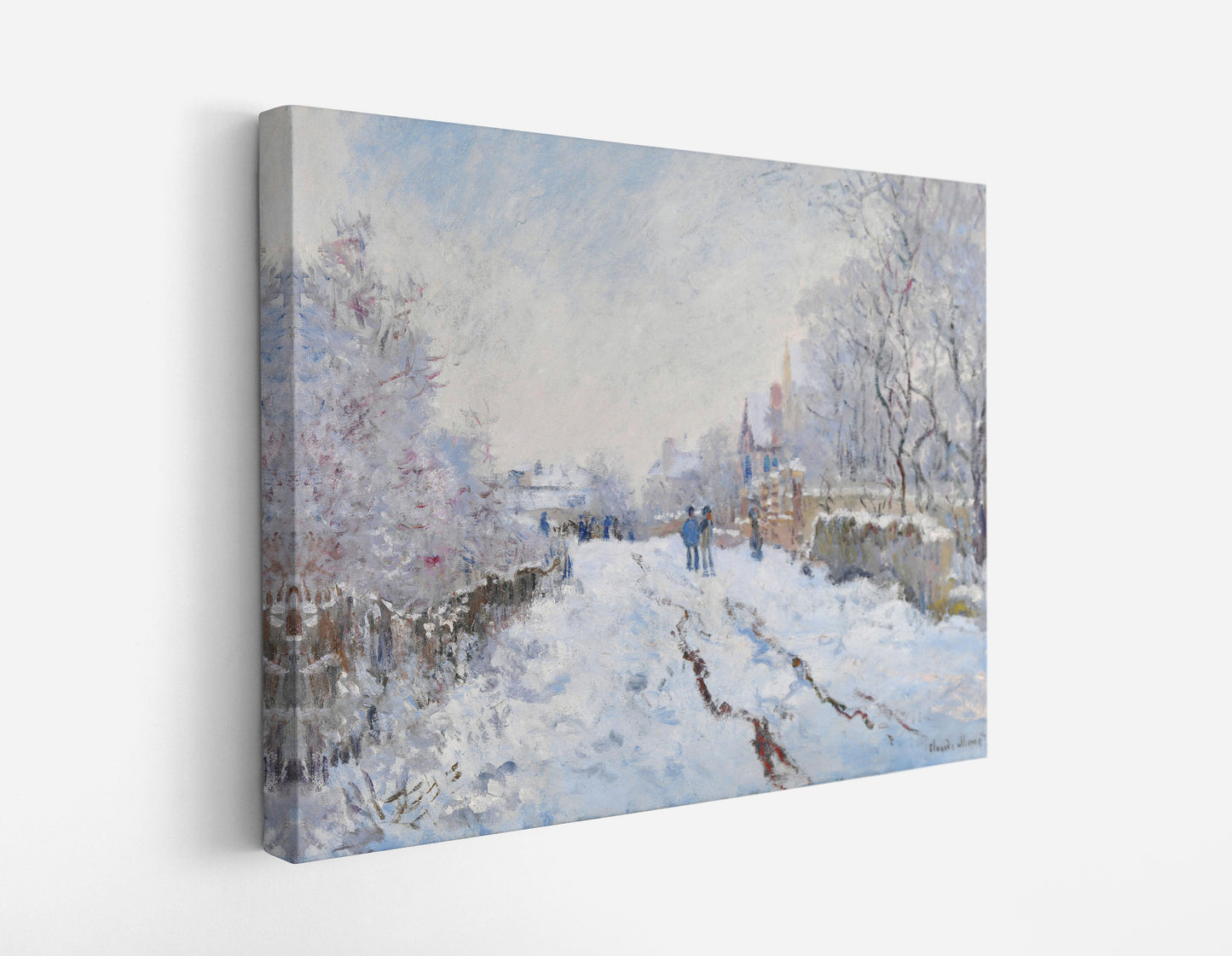 Claude Monet's Snow at Argenteuil // Wall Art Print