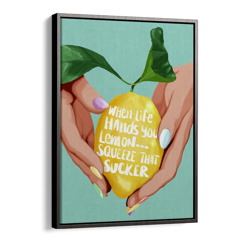 Bright and vibrant SQUEEZE THAT LEMON, KITCHEN POSTERS add fun and color to your kitchen decor. Perfect for inspiring creativity!