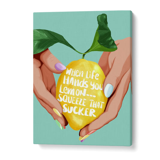 Brighten your kitchen with vibrant SQUEEZE THAT LEMON, KITCHEN POSTERS that inspire joy in cooking.