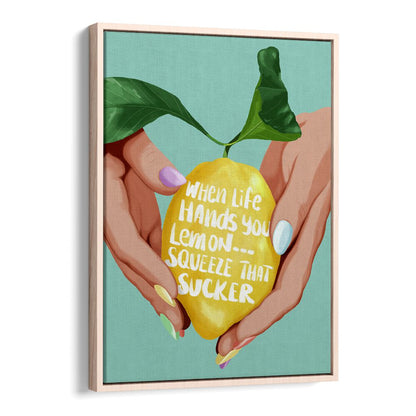 Brighten your kitchen with SQUEEZE THAT LEMON, KITCHEN POSTERS, perfect for inspiring creativity in cooking.