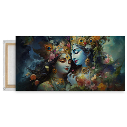Beautiful painting Radha Krishna Wall Painting for Living Room, Bedroom, Office.