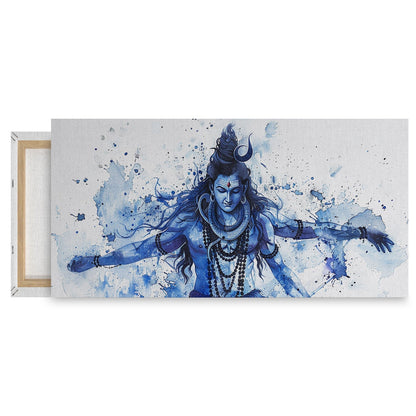 Hand draw watercolor Shiva for Living Room, Bedroom, Office.