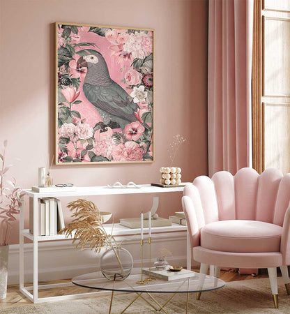 THE PARROTS PARADISE GARDEN I , ANIMAL PAINTINGS