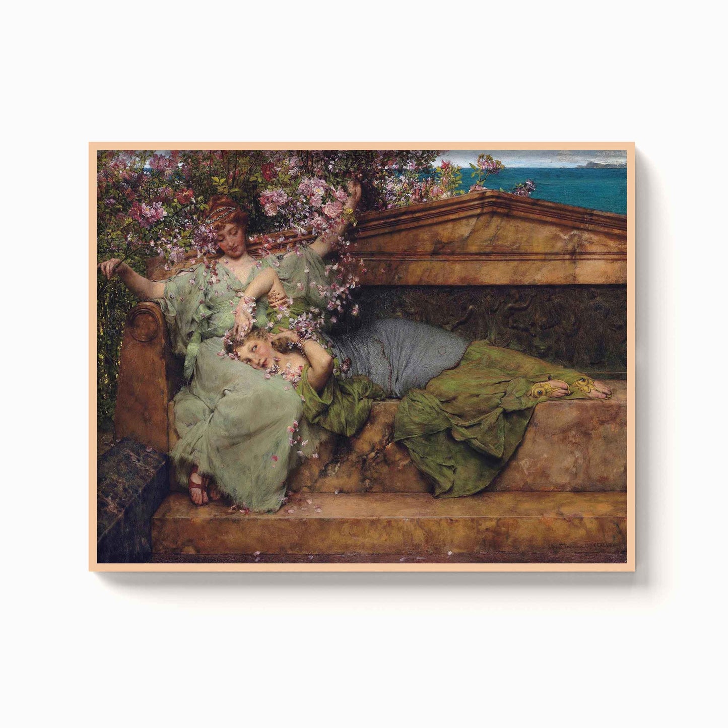 Alma Tadema - In a rose garden, 1890