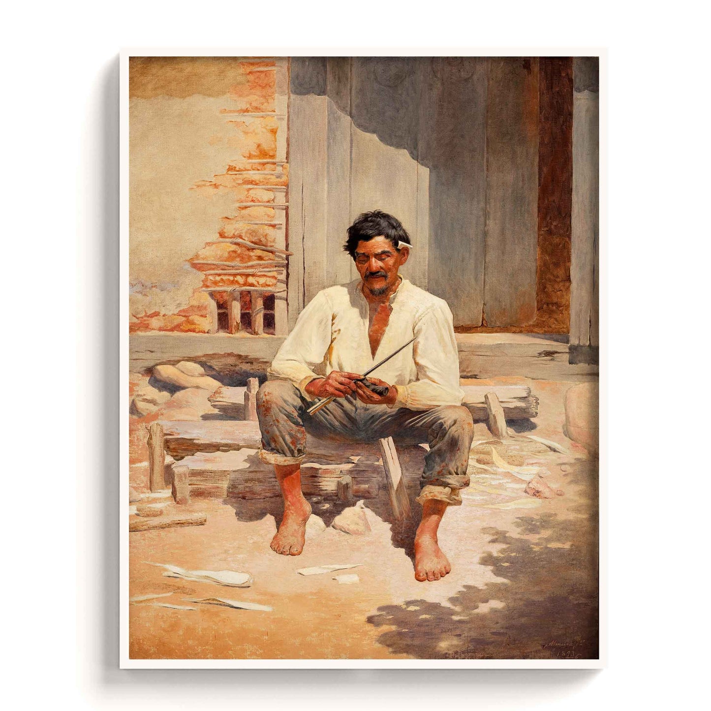 Almeida Junior - Caipira Picando Fumo, 1893