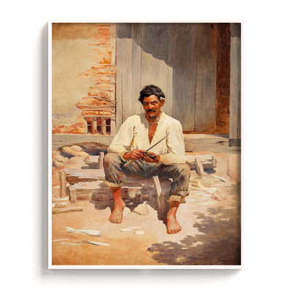 Almeida Junior - Caipira Picando Fumo, 1893