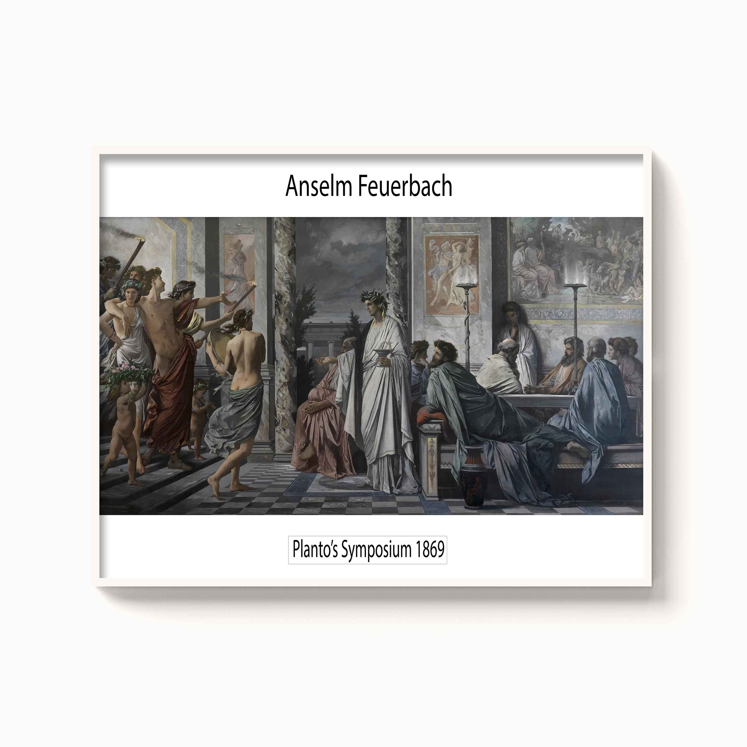 Anselm Feuerbach – Plato's symposium, 1869