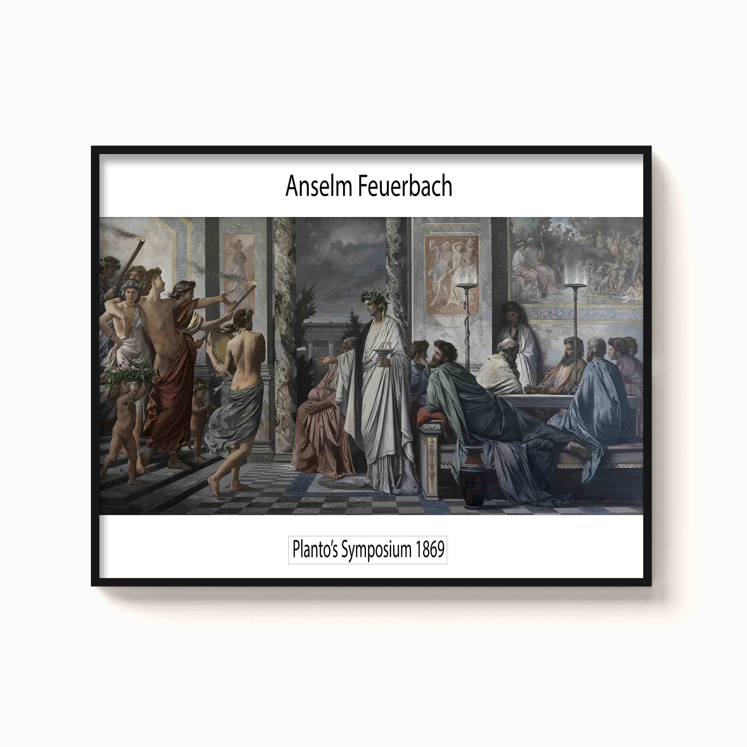 Anselm Feuerbach – Plato's symposium, 1869