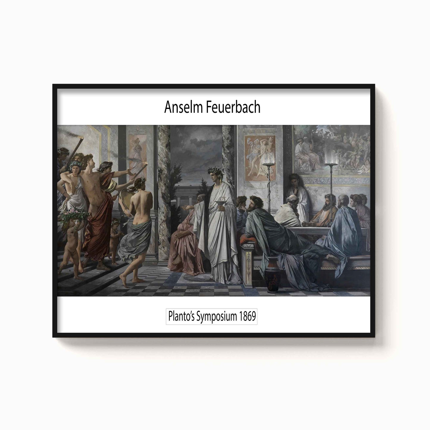 Anselm Feuerbach – Plato's symposium, 1869