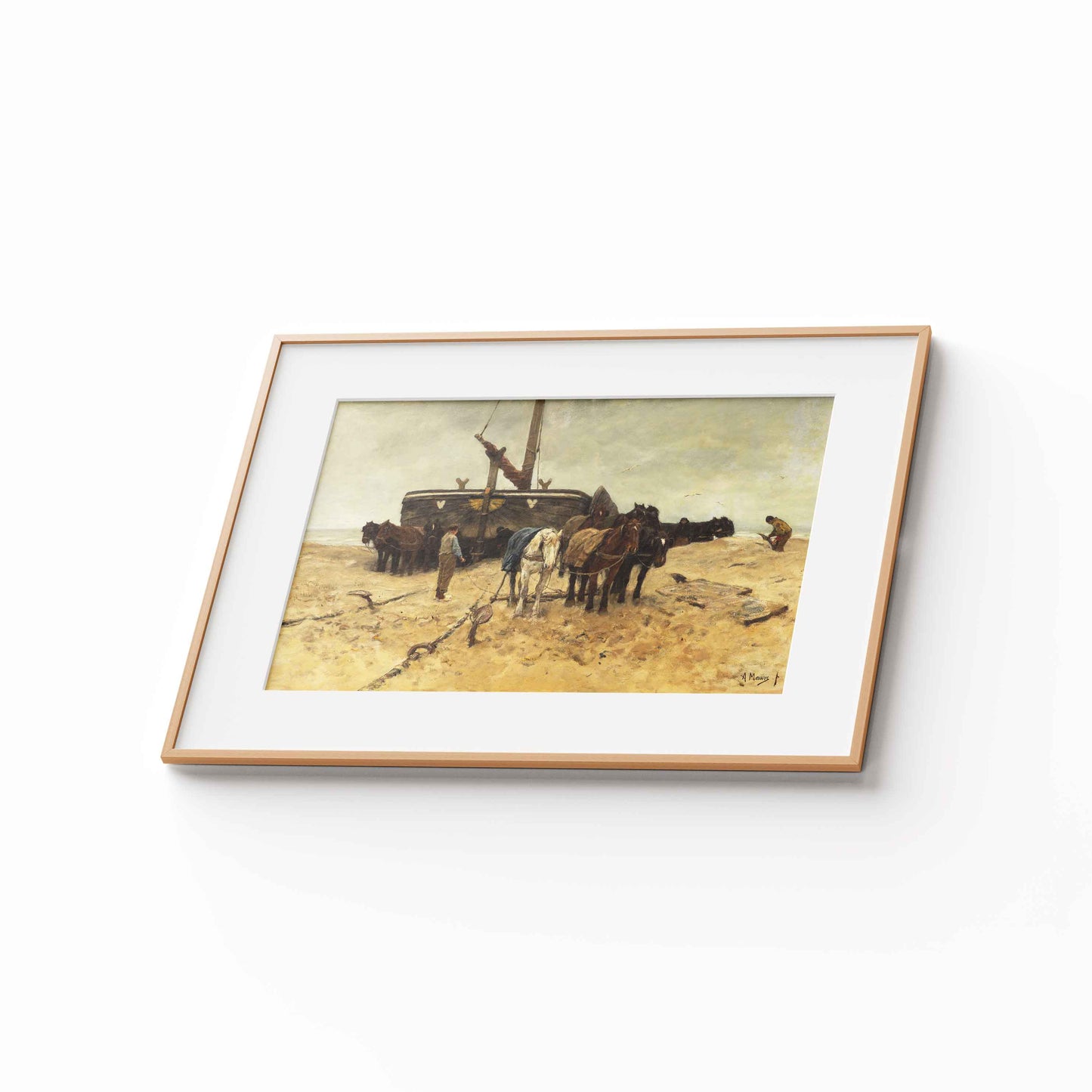 Anton Mauve – Fishing boat on the beach, 1882