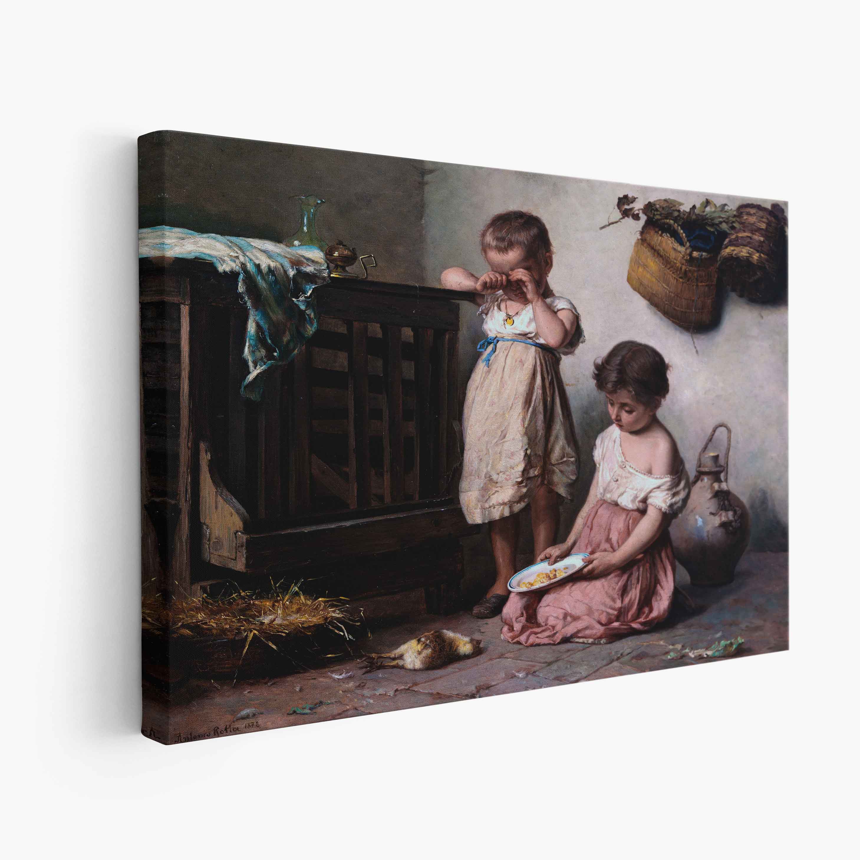 Antonio Rotta - La morte del pulcino, 1878