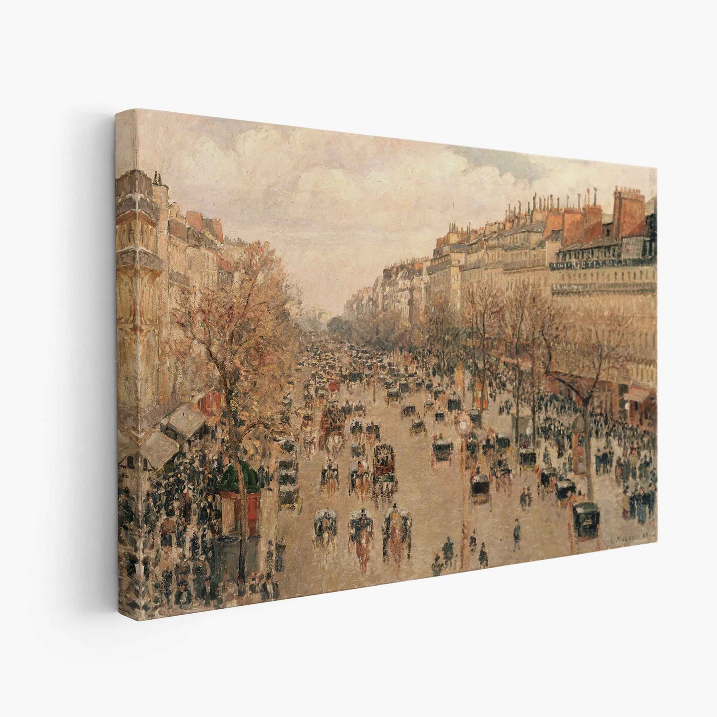 Camille Pissarro – Boulevard Montmartre in Paris, 1897