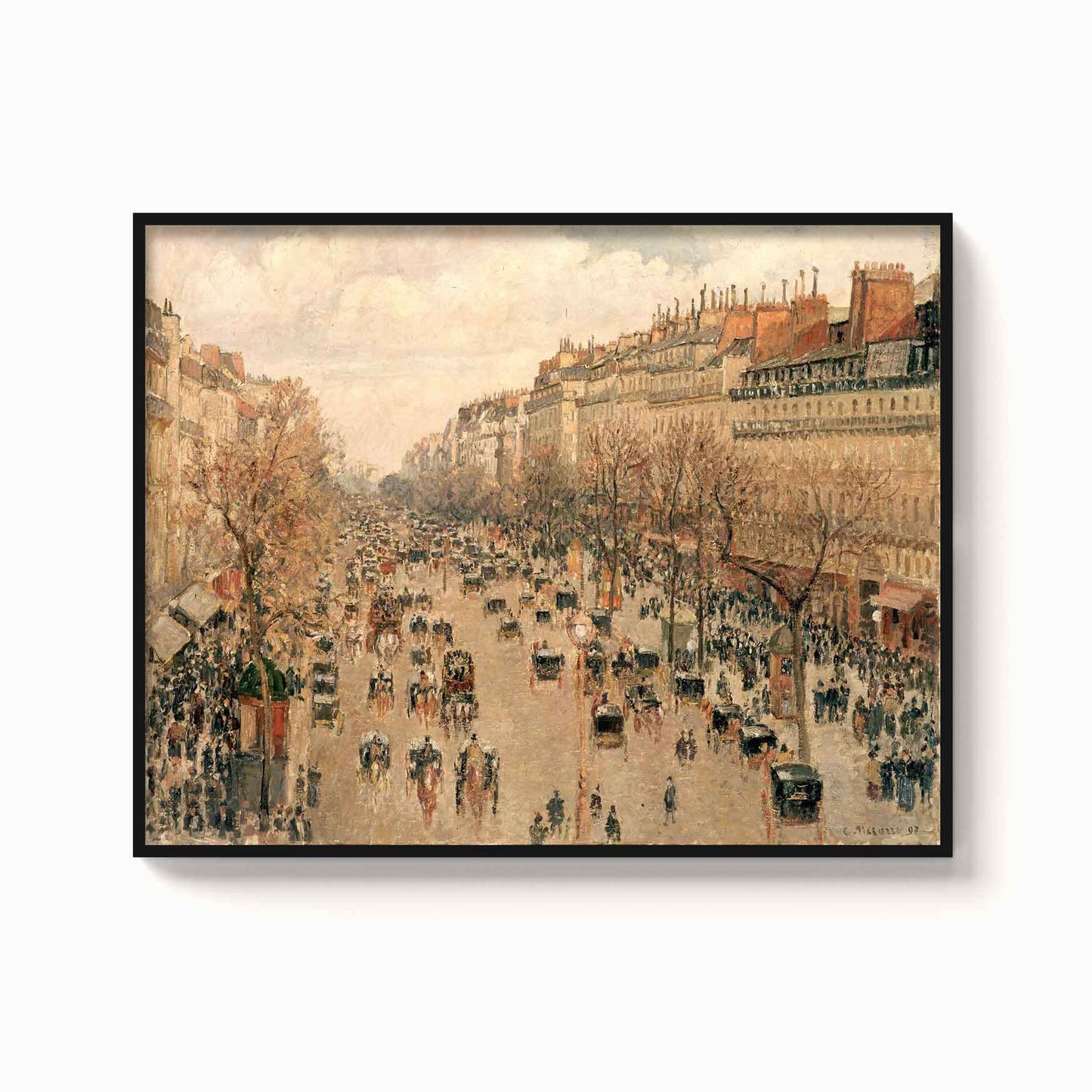 Camille Pissarro – Boulevard Montmartre in Paris, 1897
