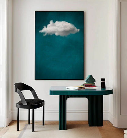 TEAL CLOUD NO I  , ABSTRACT PAINTINGS