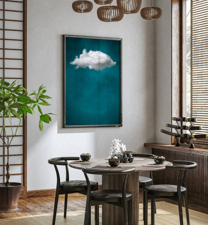 TEAL CLOUD NO I  , ABSTRACT PAINTINGS