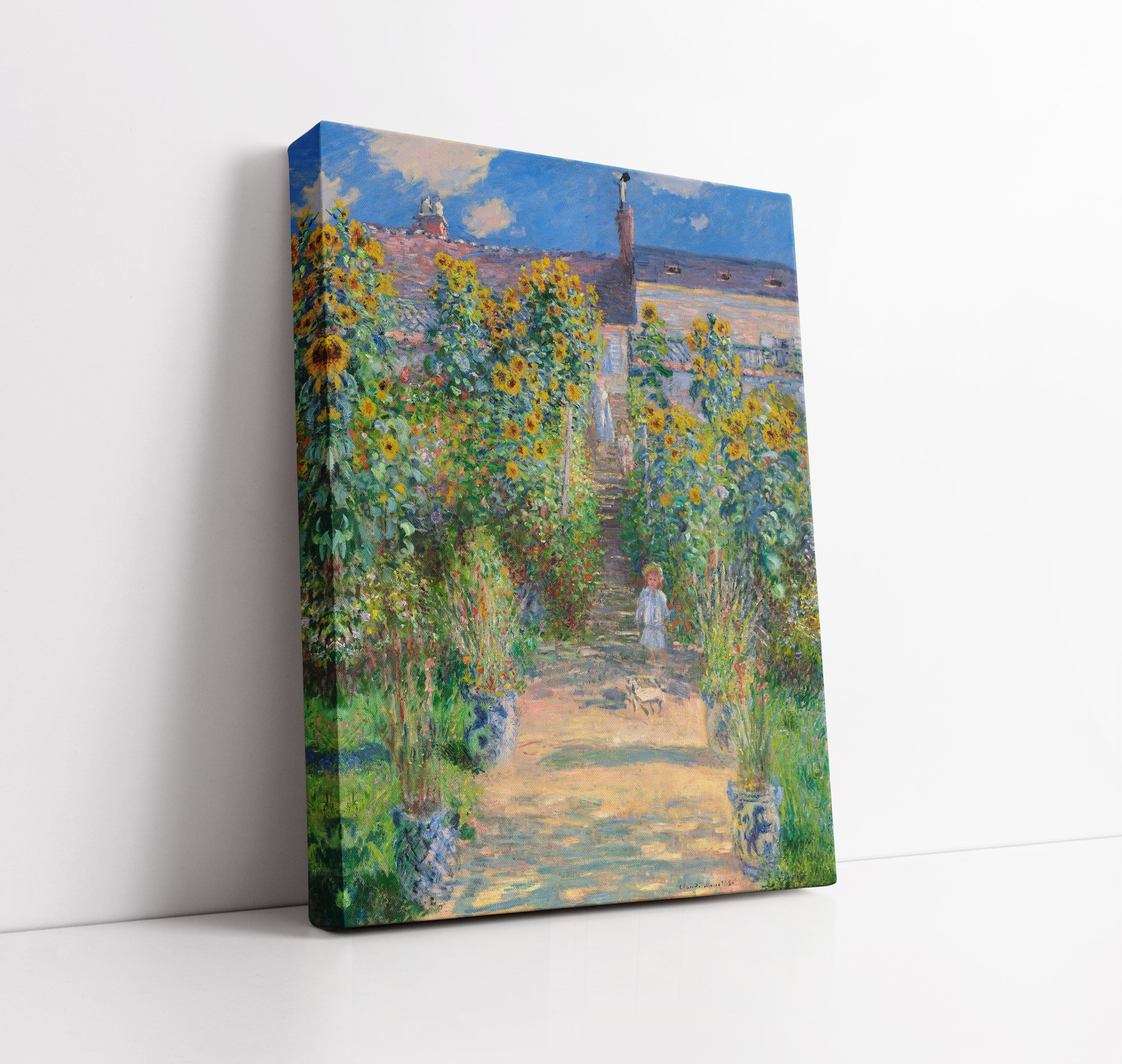 Claude Monet's The Artist's Garden at Vétheuil // Wall Art Print