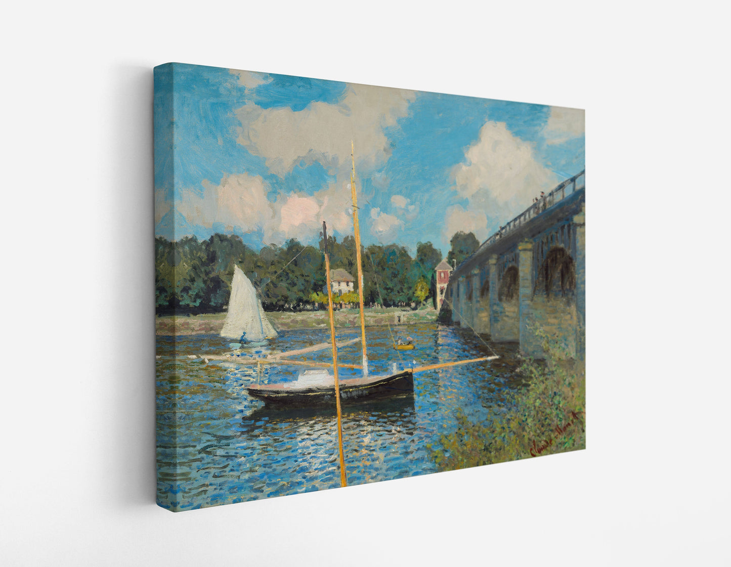 Claude Monet's The Bridge at Argenteuil // Wall Art Print